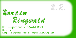 martin ringwald business card